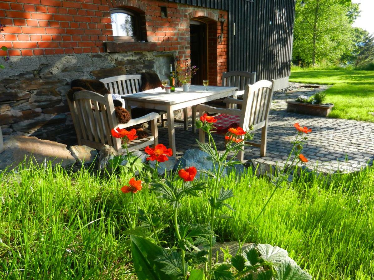 Ferienhaus Berghuette Vogtland In Klingenthal Villa Esterno foto