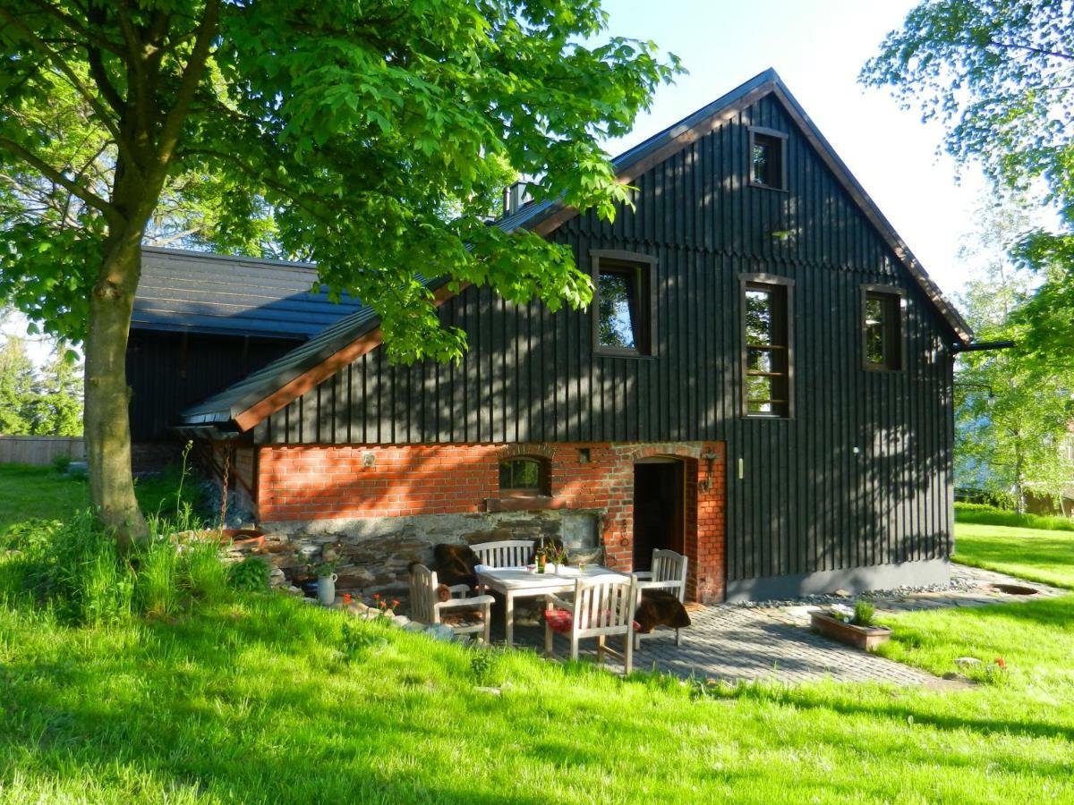 Ferienhaus Berghuette Vogtland In Klingenthal Villa Esterno foto